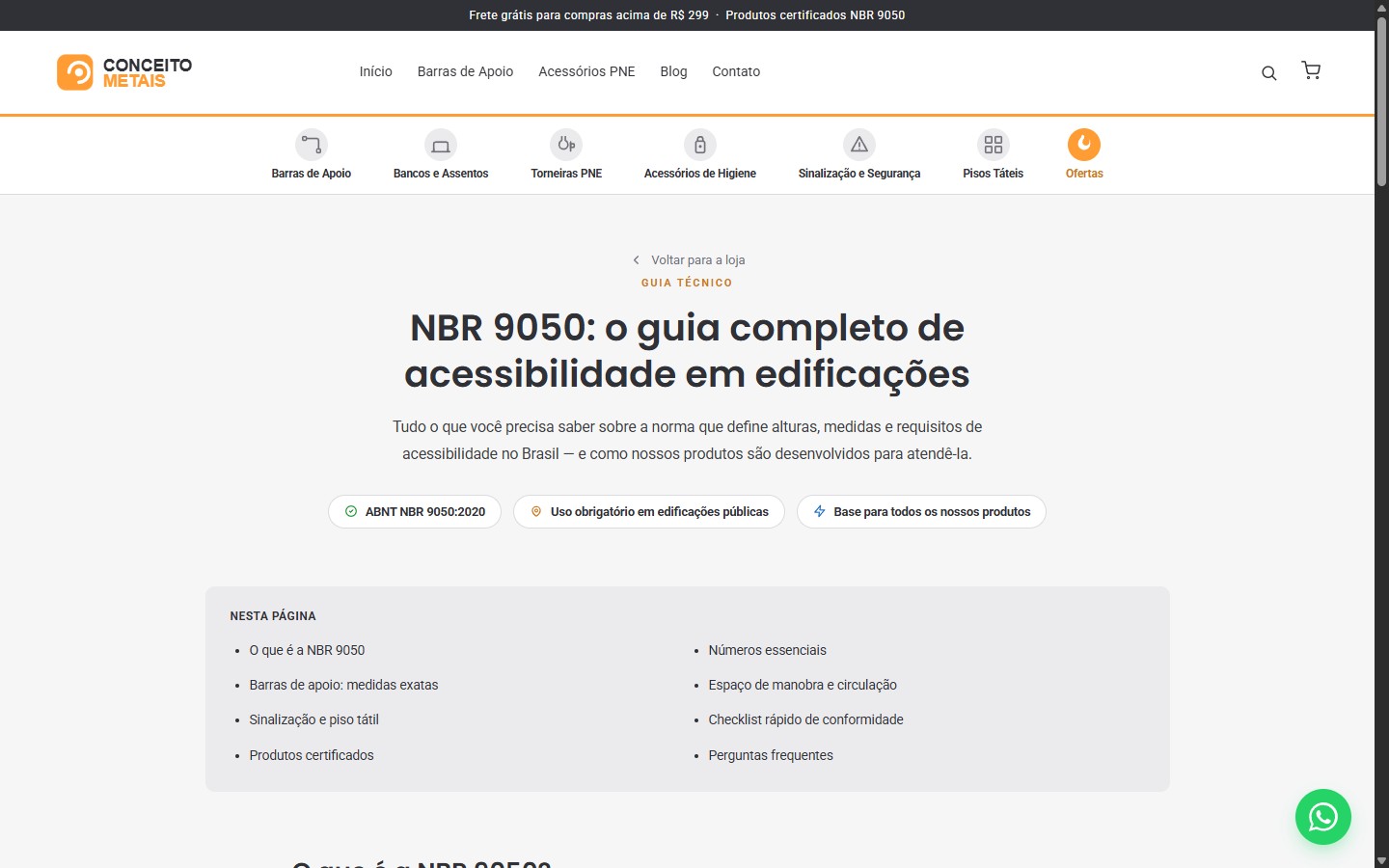 Conceito Metais - Guia NBR 9050