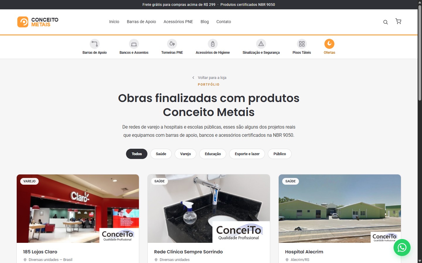 Conceito Metais - Obras finalizadas