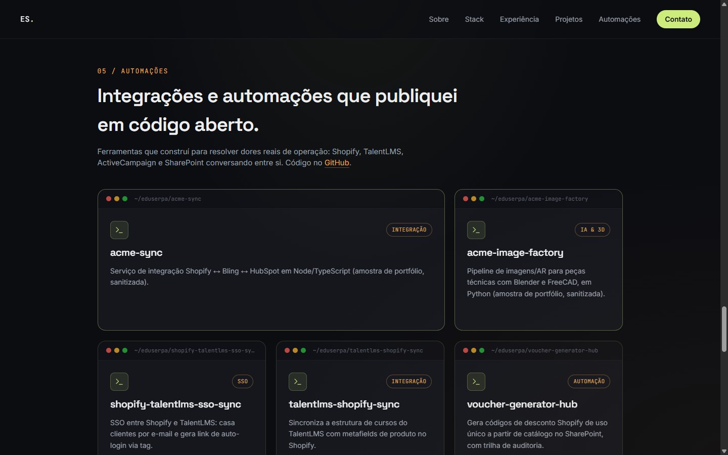 Eduardo Serpa - Automações