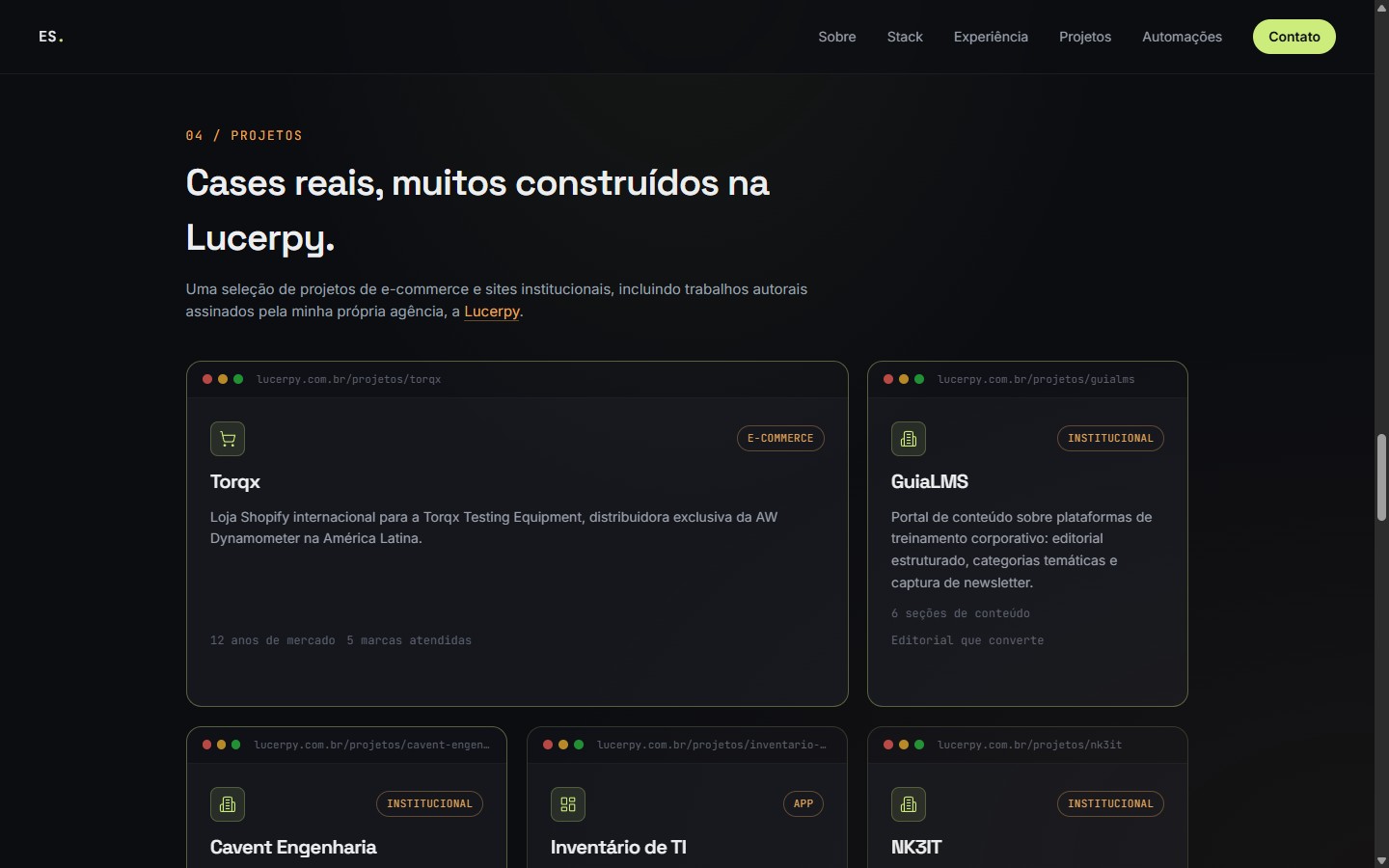 Eduardo Serpa - Projetos